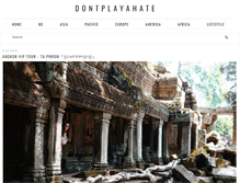 Tablet Screenshot of dontplayahate.com